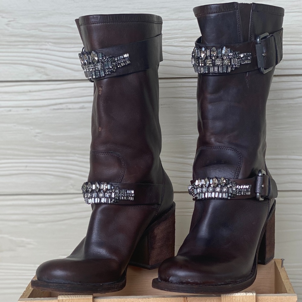 Vera Wang - Jeweled Boots